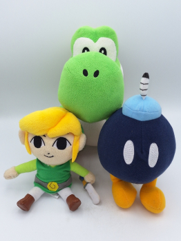 Yoshi, Toon Link + Bob Omb Plüsch Set